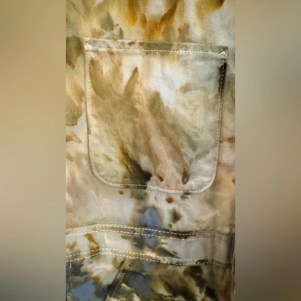 DyersDyes X Red Kap Custom Tie Dye Utility Suit Coveralls Men's Chest Size 36 - Picture 7 of 16